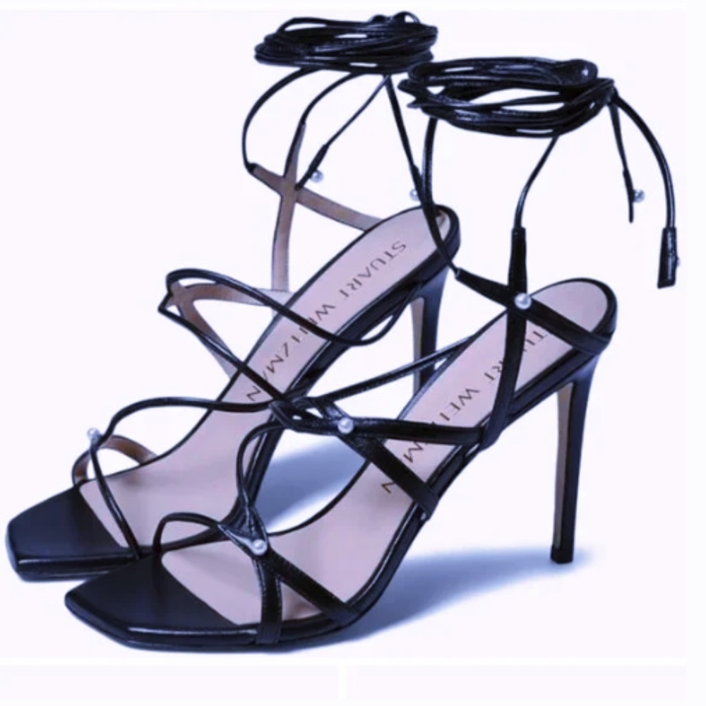 NWT STUART WEITZMAN Astrid Lace-Up Leather Sandals sz36 (5.5)